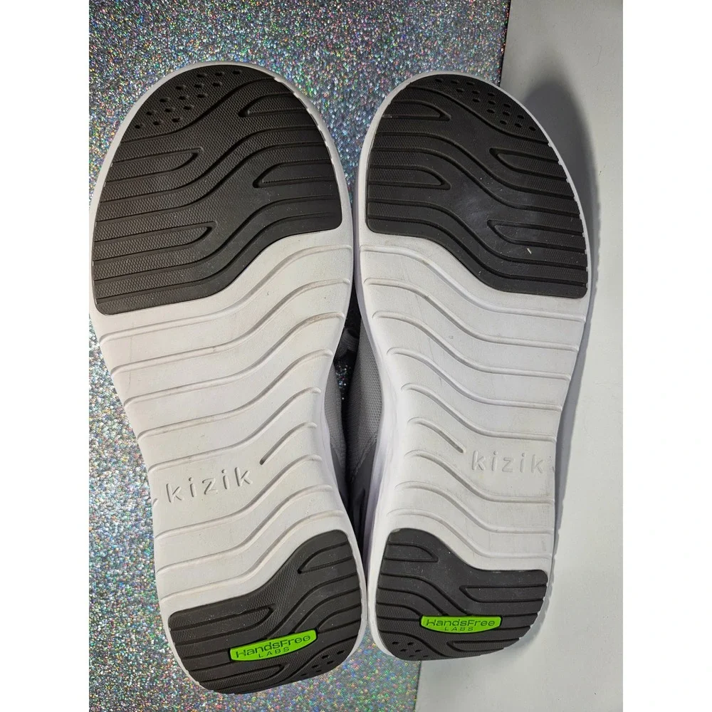 KIZIK Lima Hands-Free Grey Knit Slip On Sneakers Mens 10.5 Womens 12